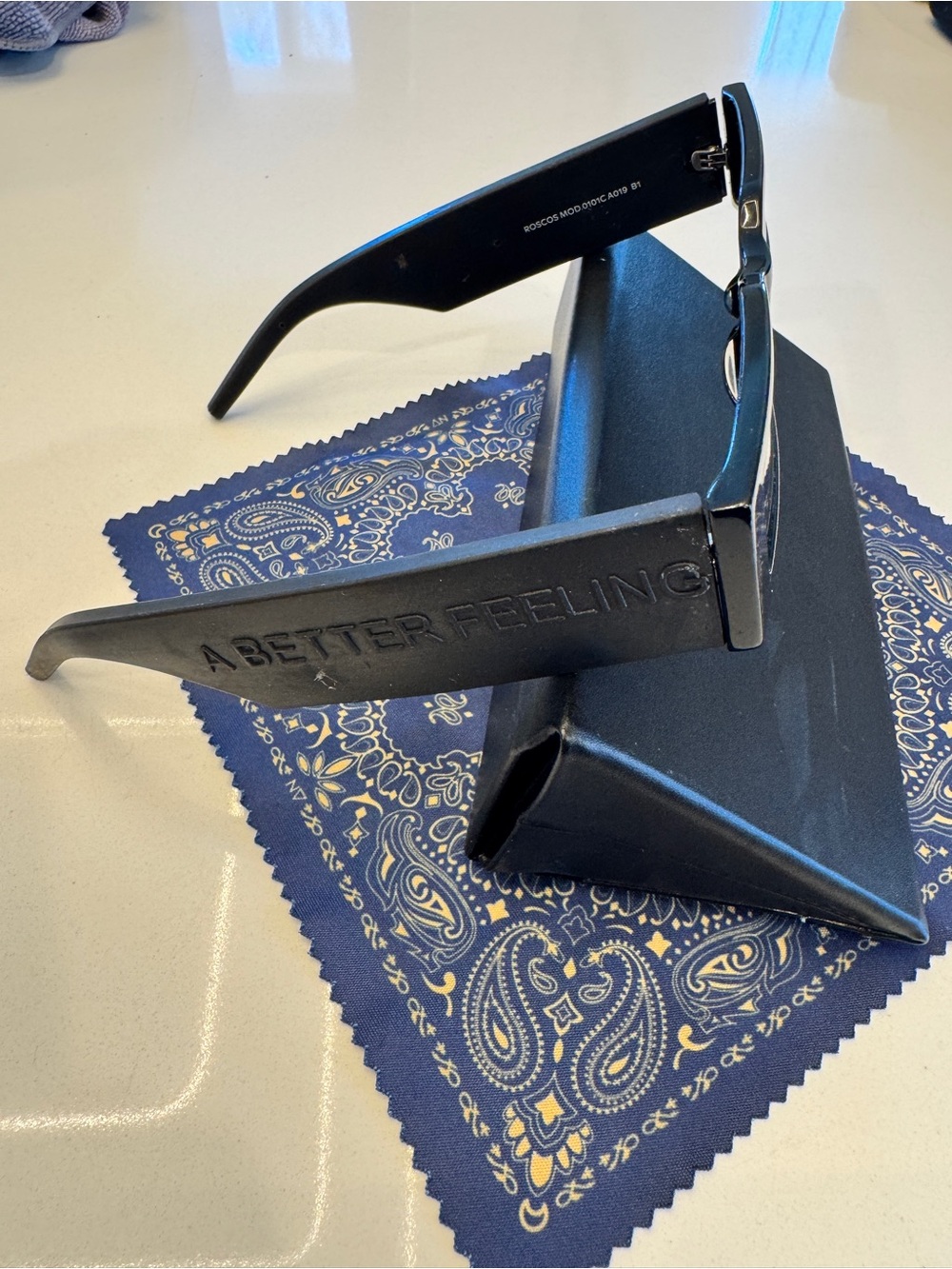 A BETTER FEELING Black Roscos Sunglasses